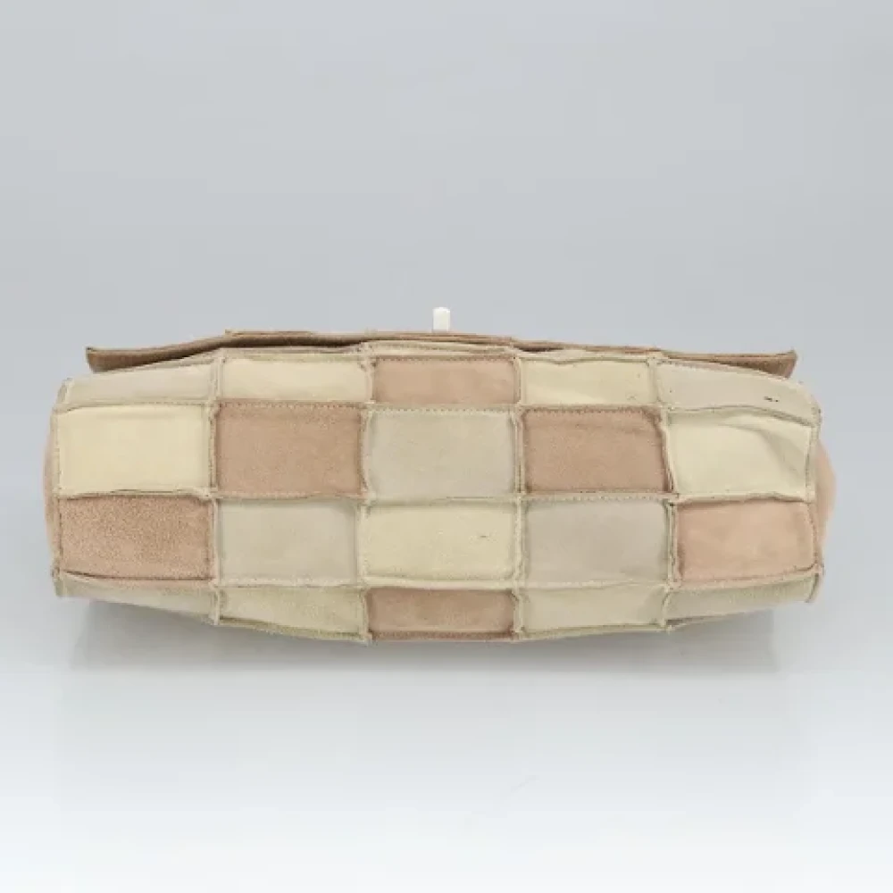 Chanel Vintage Pre-owned Suede shoulder-bags Beige Dames