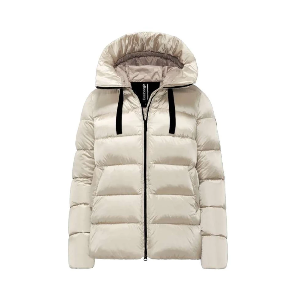 BomBoogie Heldere Nylon Donsjas Beige Dames