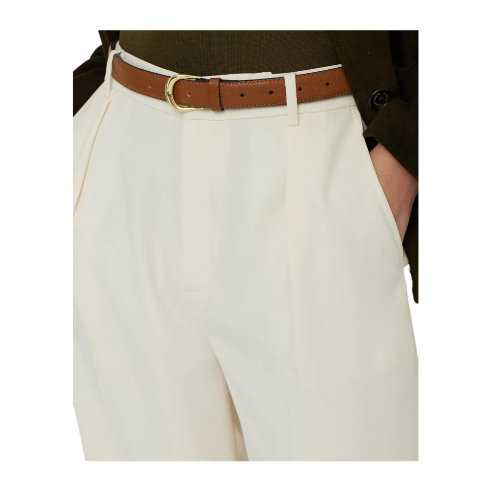 Ralph Lauren Wijde broek White Dames