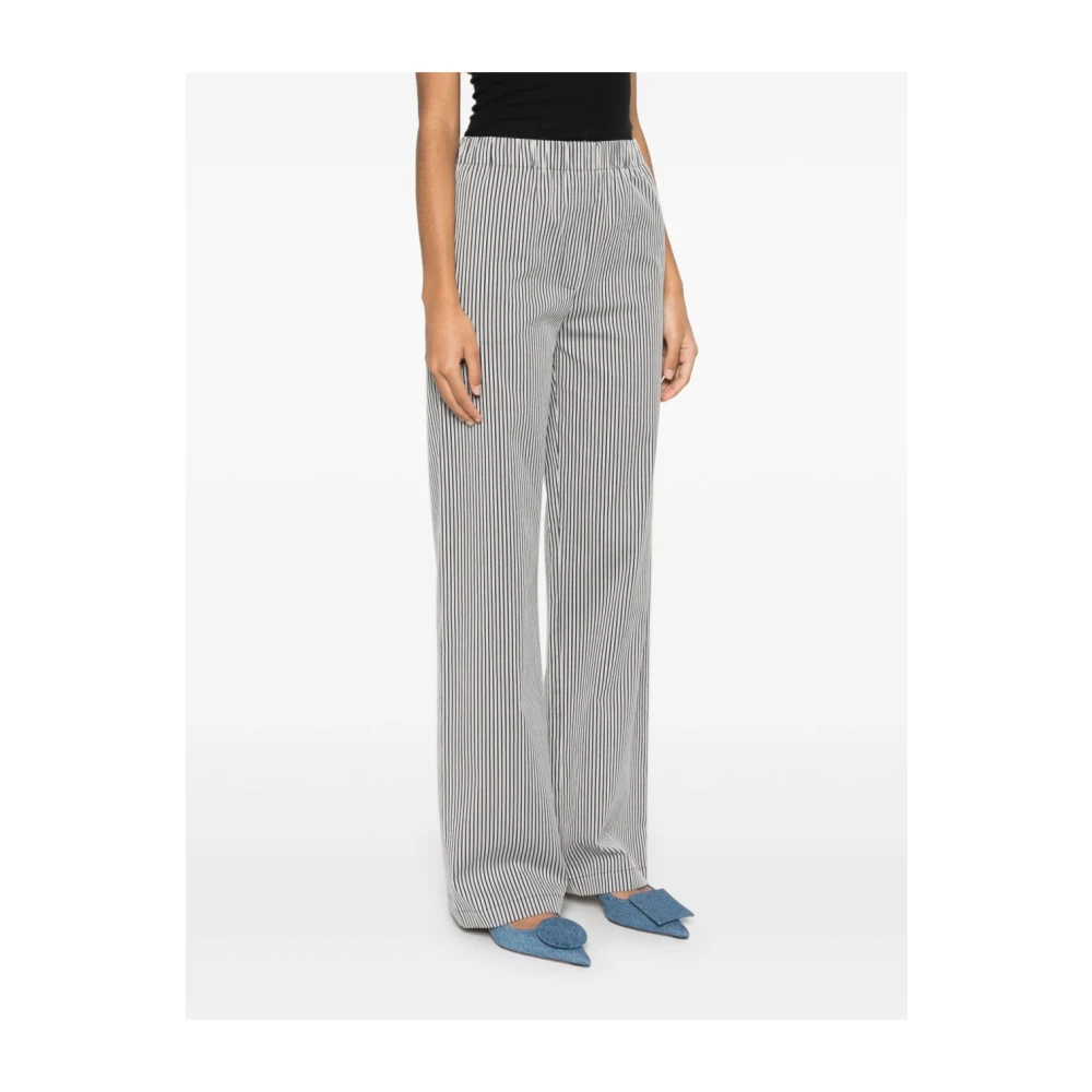 Alysi Blauwe elastische taille broek Blue Dames