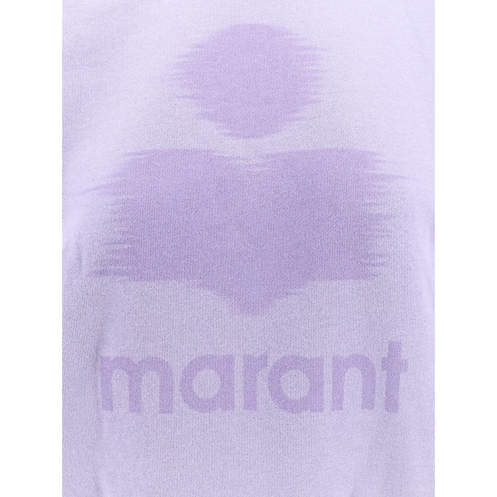 Isabel Marant Étoile Organisch Katoen Logo Print Sweatshirt Purple Dames