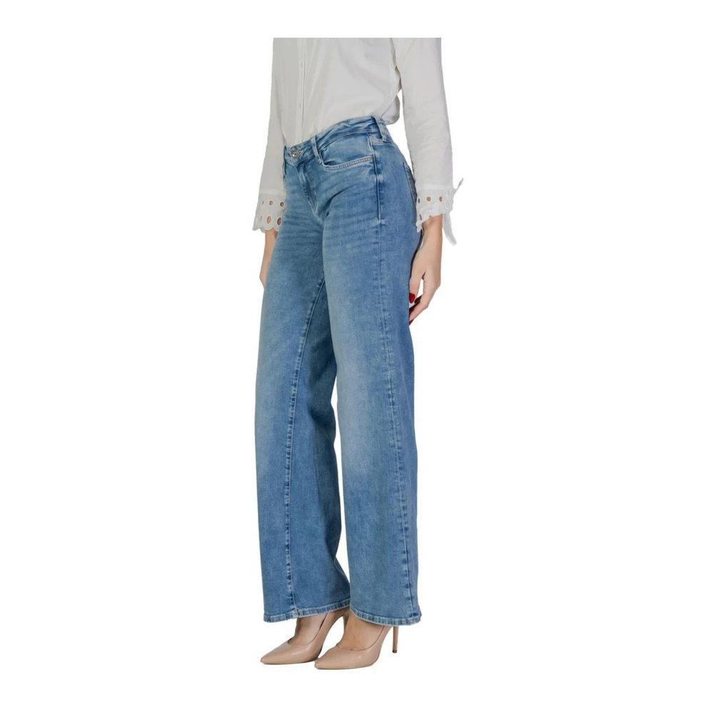Guess Lichtblauwe katoenen jeans en broeken Blue Dames