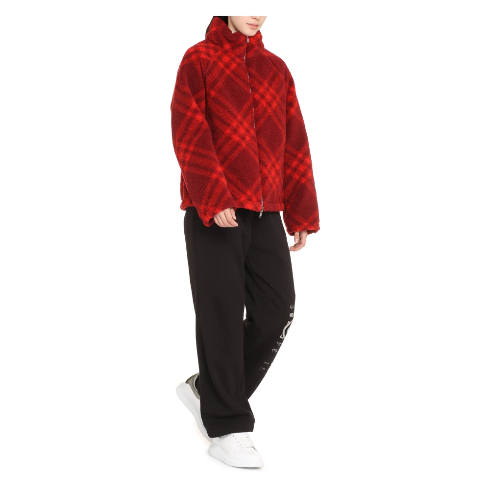 Burberry Omkeerbare Fleece Bomberjack Red Dames