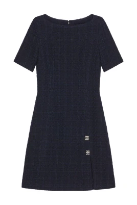 Wool Blend Tweed Dress