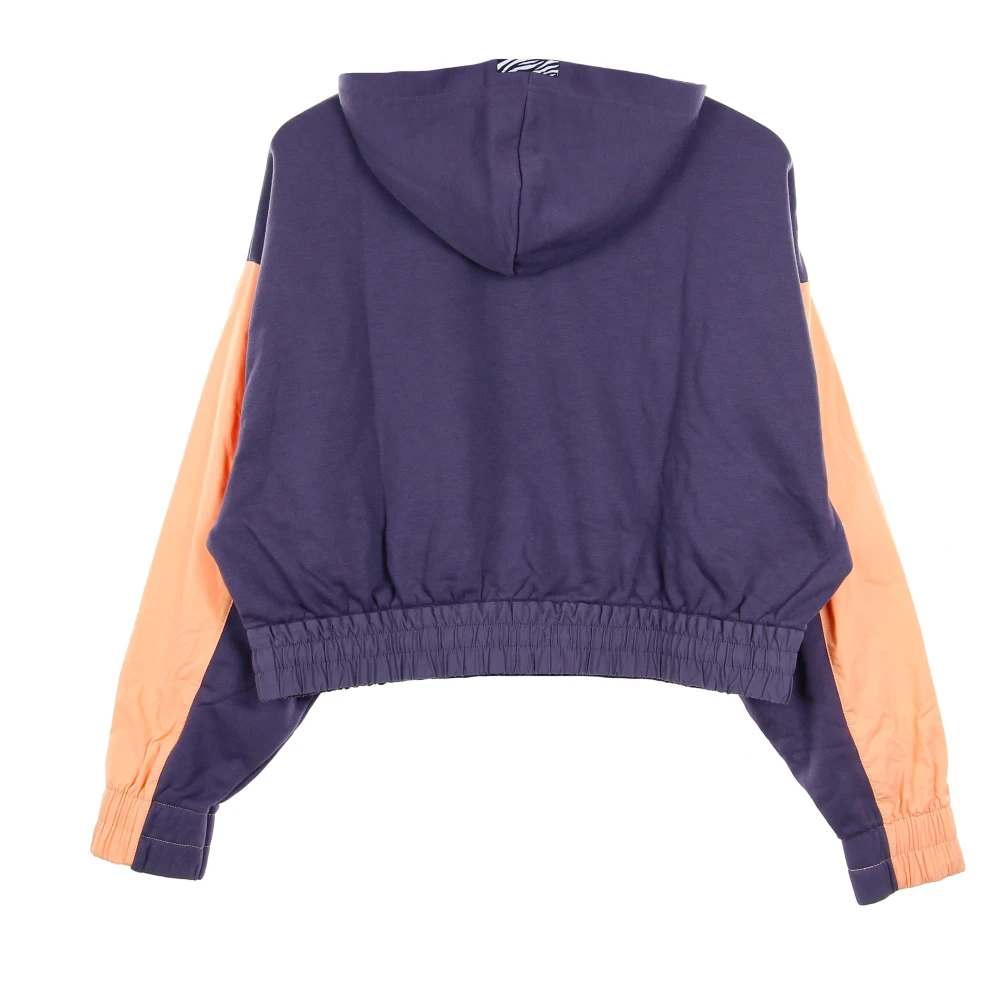 Nike Sportswear Icon Clash Cropped Hoodie Purple Dames