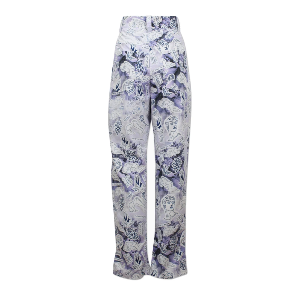 BAUM UND PFERDGARTEN Tattoo Print Loose Fit Broek Multicolor Dames