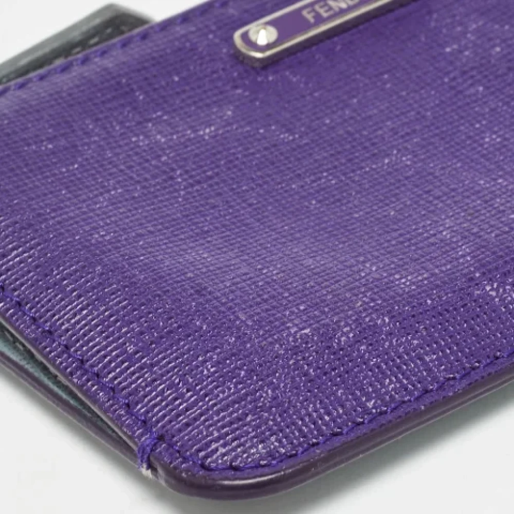 Fendi Vintage Pre-owned Leather wallets Purple Dames