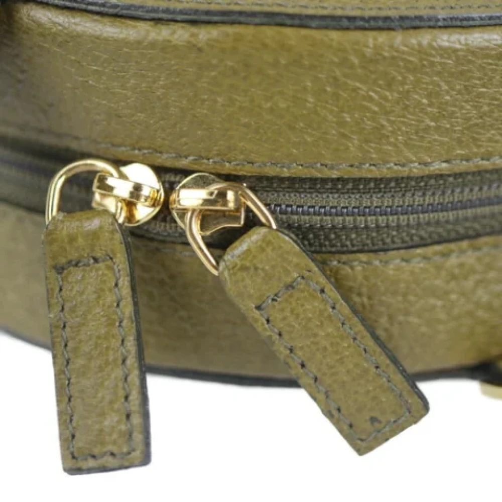 Bvlgari Vintage Pre-owned Leather shoulder-bags Beige Dames