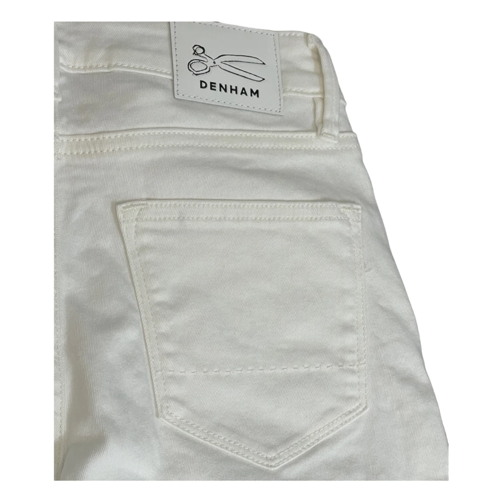 Denham Straight Jeans White Heren