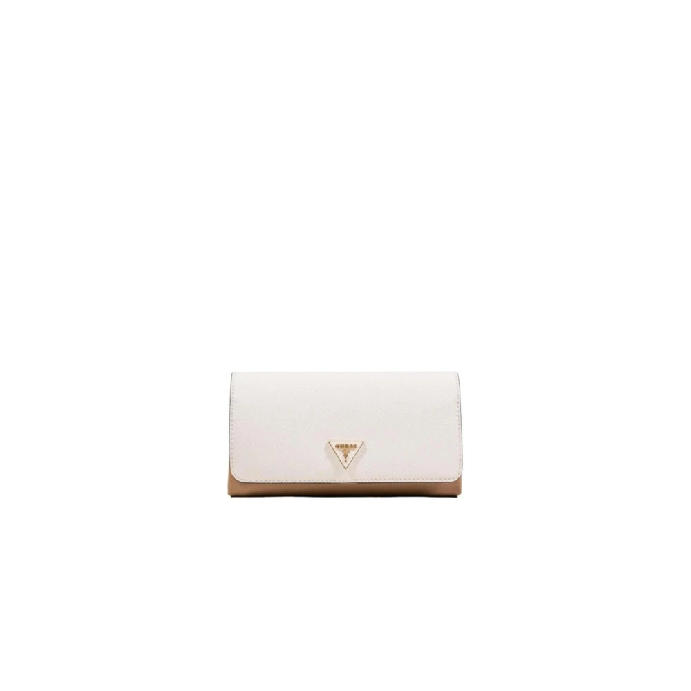 Guess Women's Beige Tri-Fold Wallet