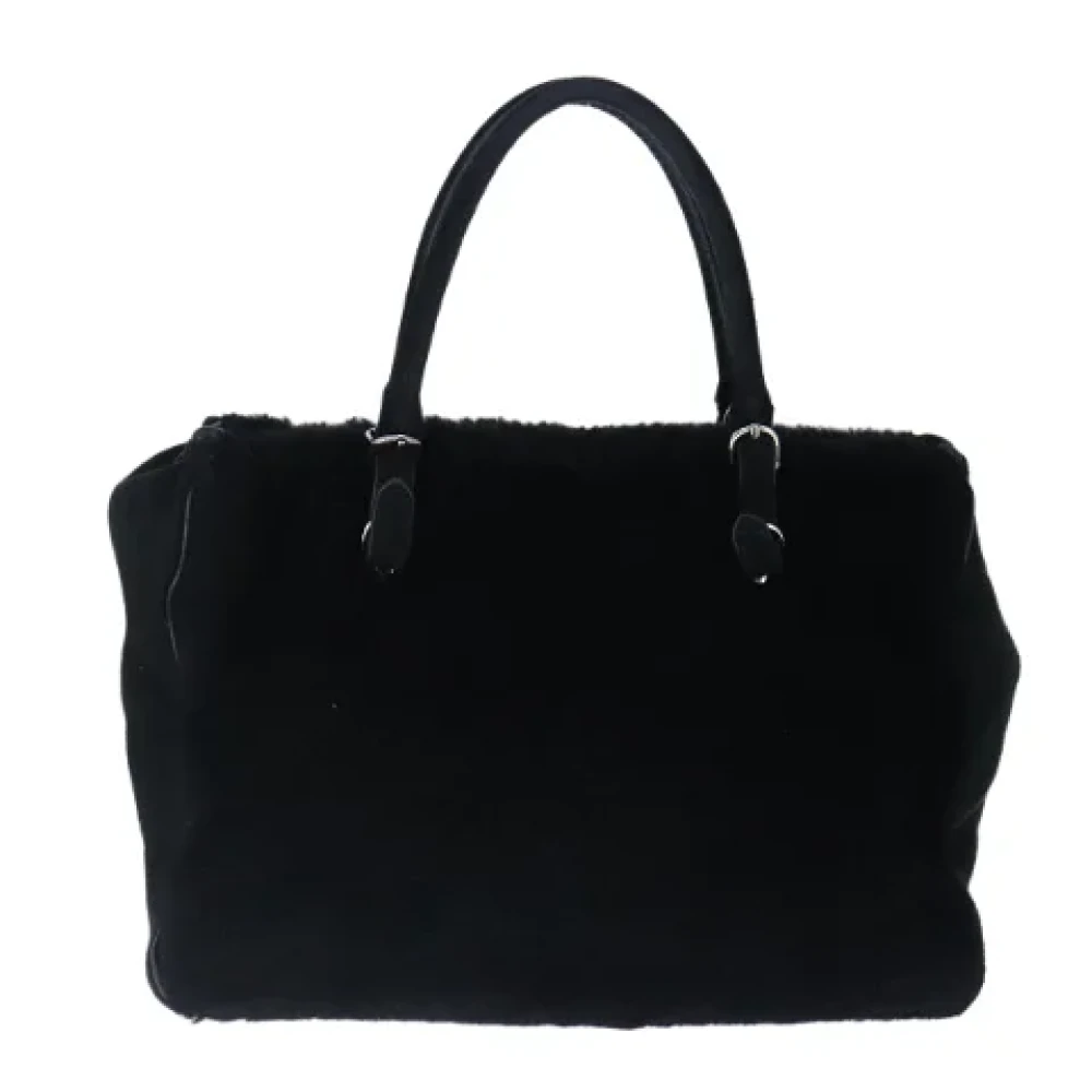 Balenciaga Vintage Pre-owned Suede handbags Black Dames