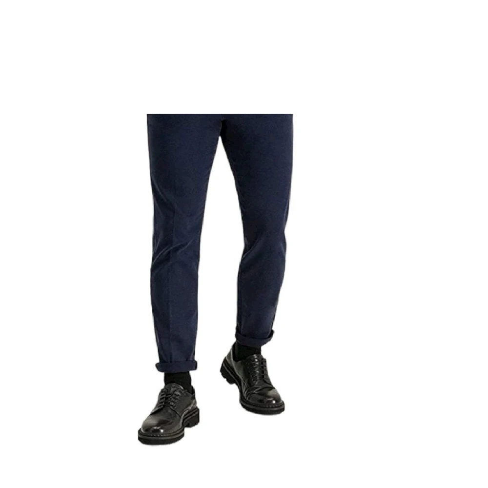 Guess Chino Broek Blue Heren