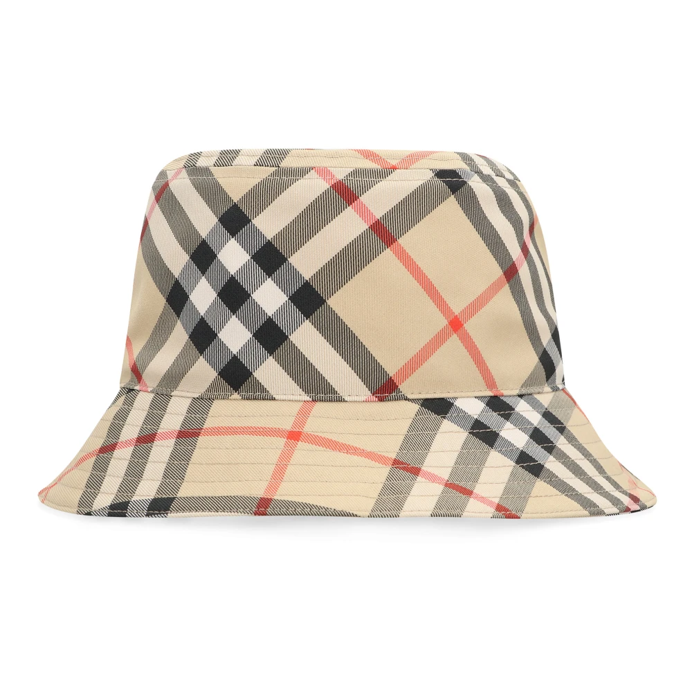 Burberry Stijlvolle emmerhoed met motiefprint Beige Heren