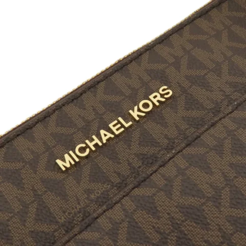 Michael Kors Pre-owned Canvas shoulder-bags Brown Dames
