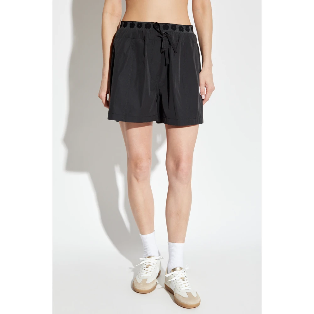 Kenzo Shorts met logopatch Black Dames