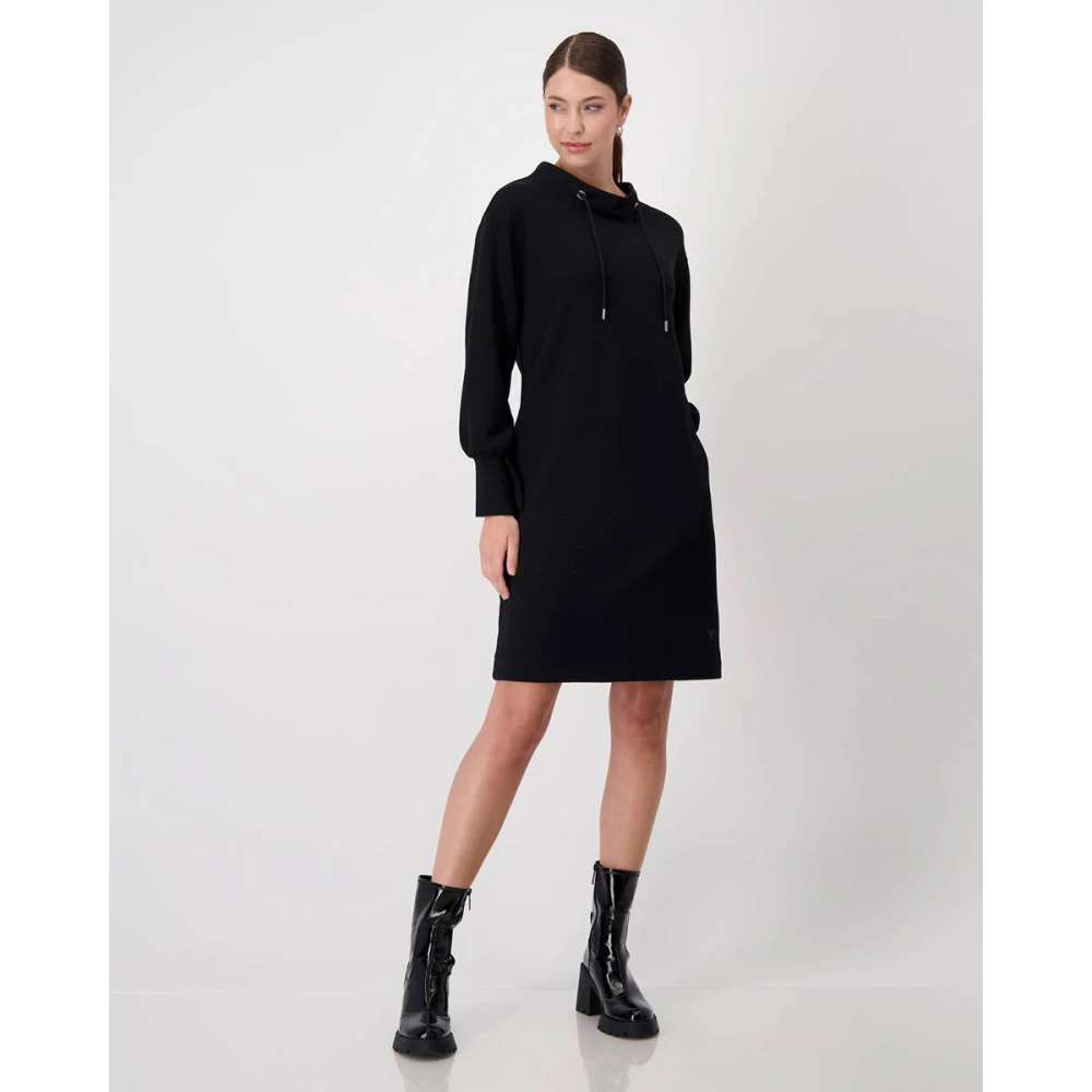 monari Pullover Jurk 808158 Black Dames