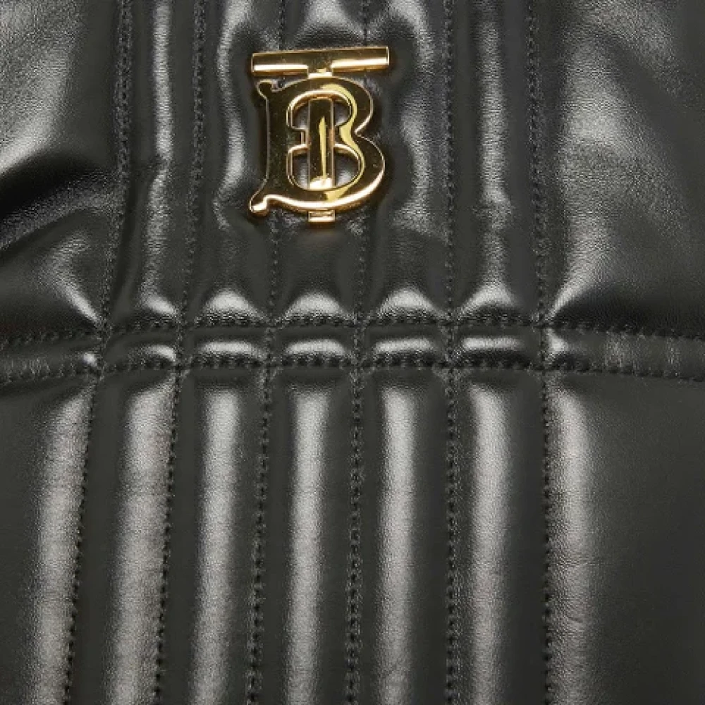 Burberry Vintage Pre-owned Leather totes Black Dames