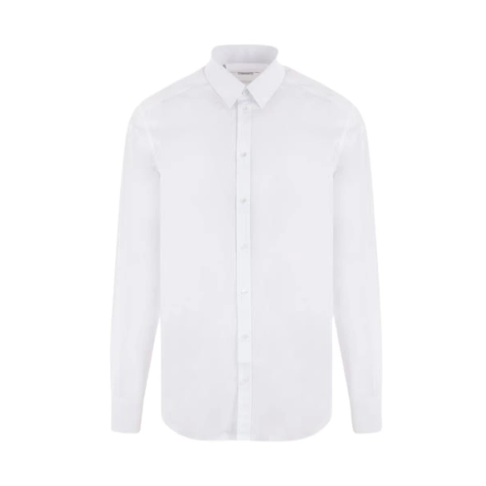 Dolce & Gabbana Uomo Bianco - Camicia Bianca For Con Colletto Classico E Chiusura A Bottoni - Shirts - L