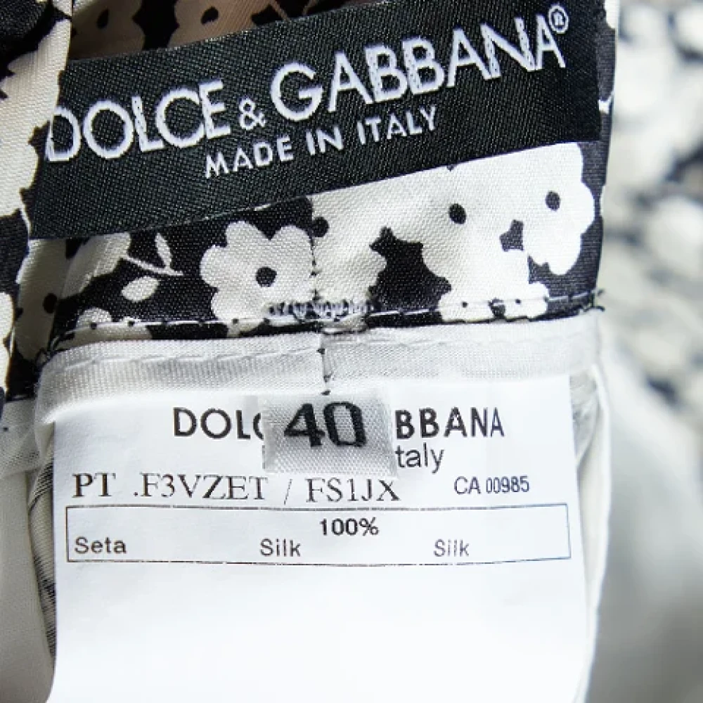 Dolce & Gabbana Pre-owned Silk bottoms Black Dames