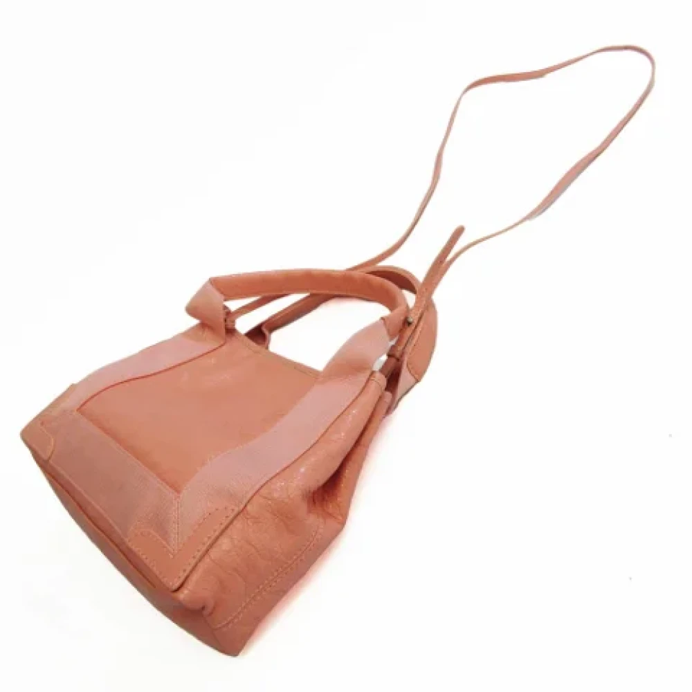 Balenciaga Vintage Tweedehands Roze Leren Balenciaga Cabas Pink Dames