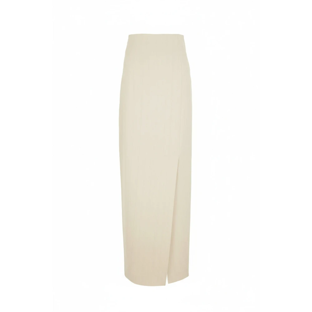 Cortana Beige Asa- Long Ivory Skirt - Female - Maxi Skirts - 2XS - Skirts