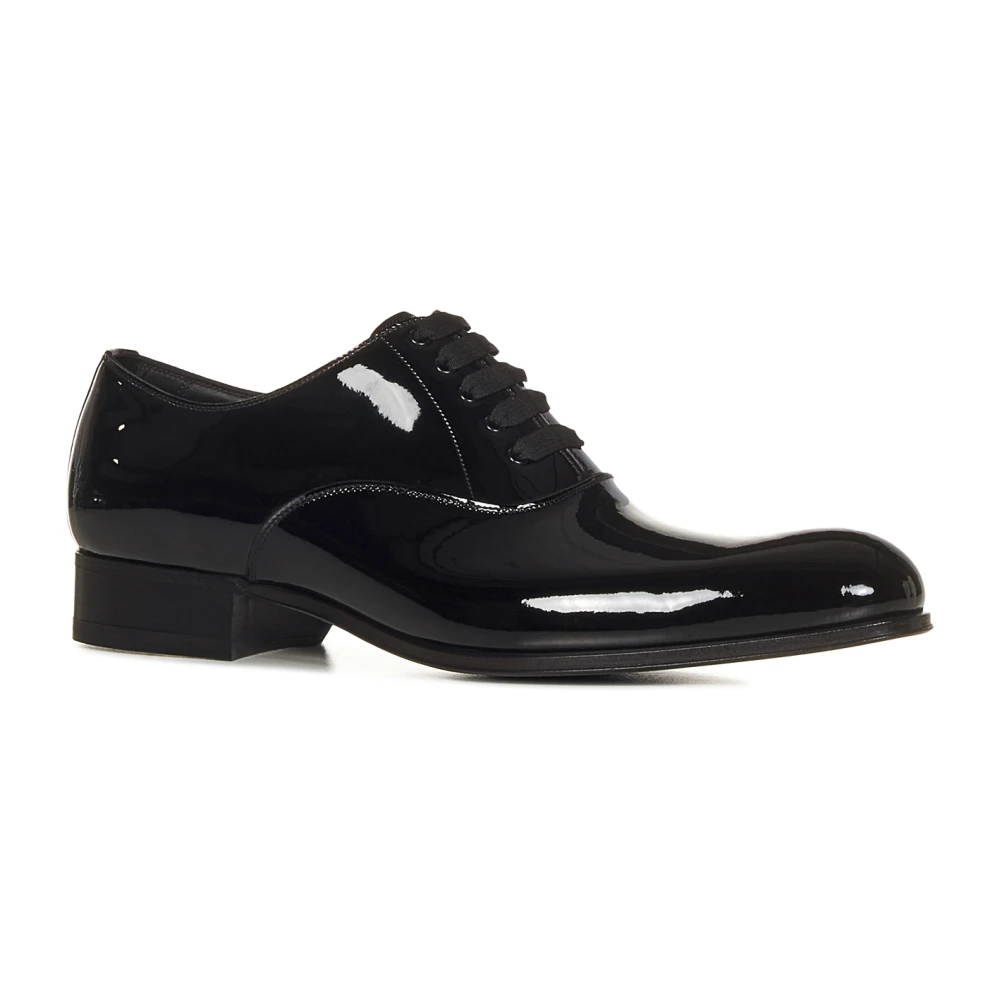 Tom Ford Zwarte platte zakelijke schoenen voor heren Black Heren