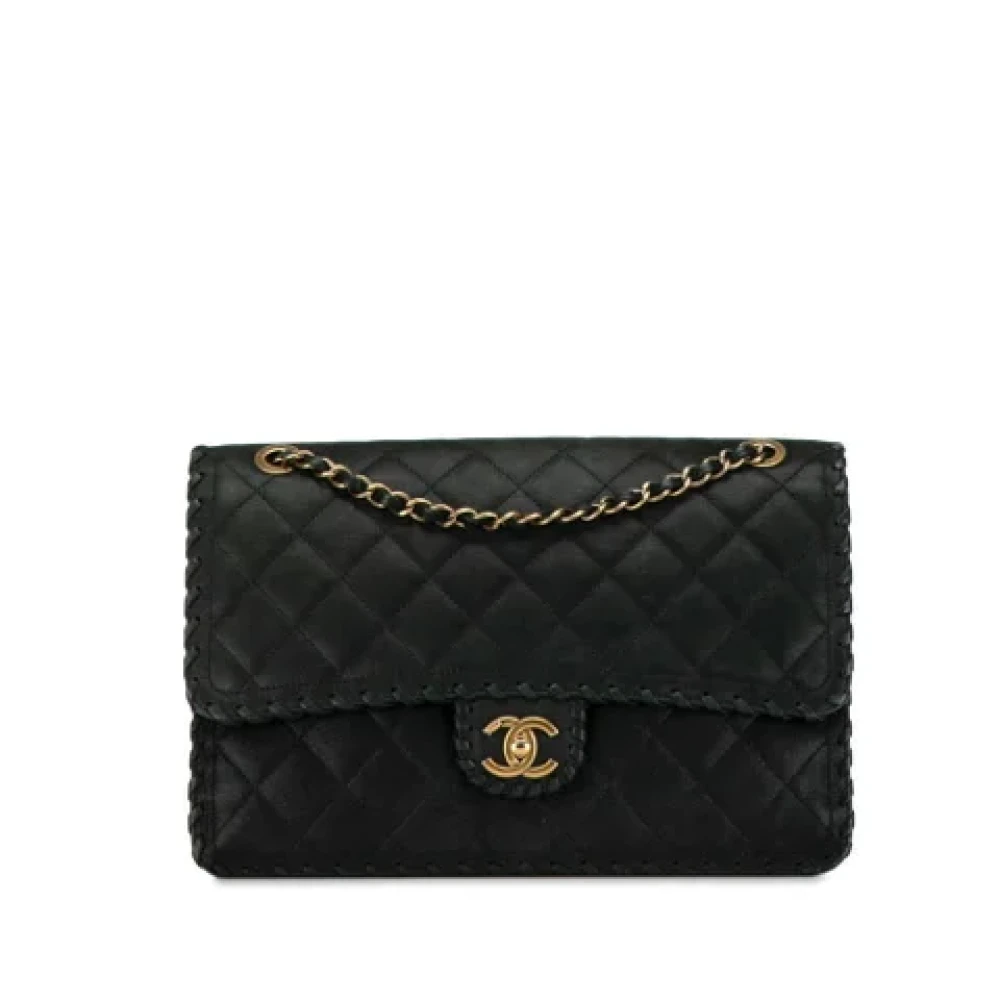 Chanel Vintage Pre-owned Suede chanel-bags Black Dames