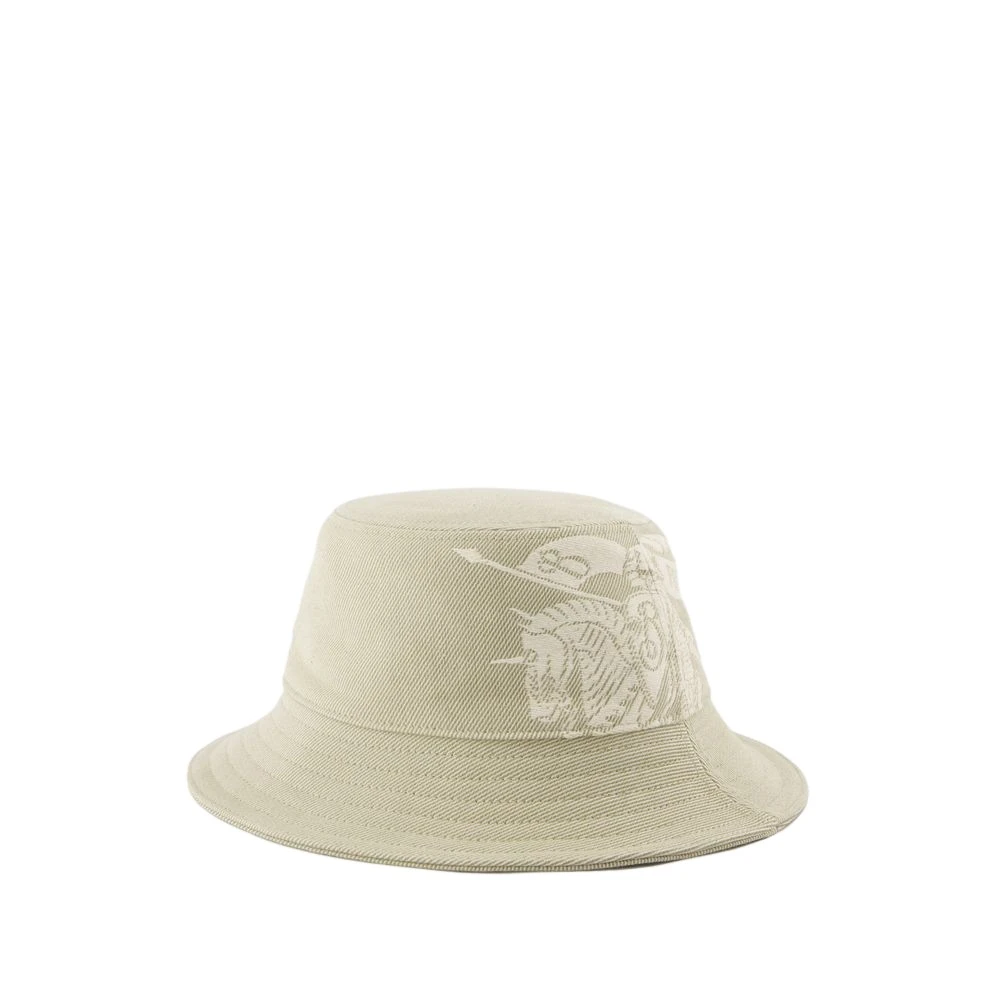 Burberry Beige Twill Bucket Hat Synthetisch Beige Unisex