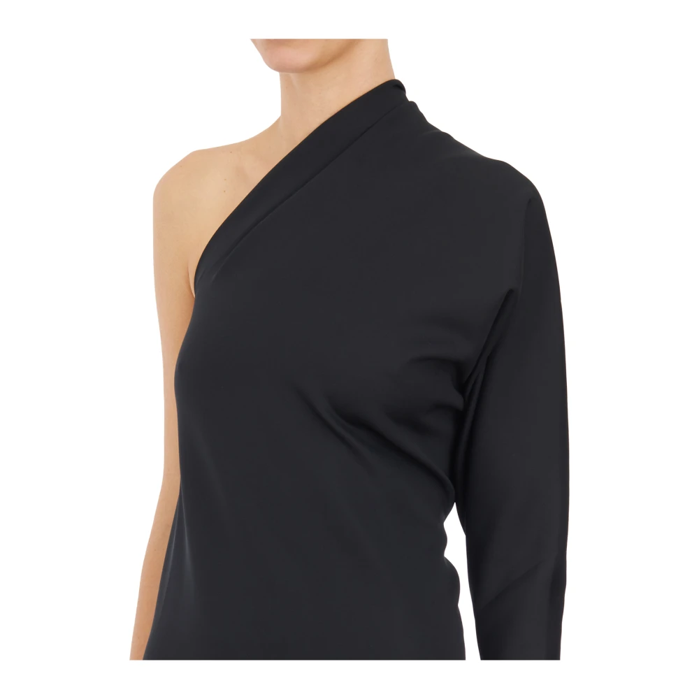 Rick Owens Zwarte Diana Top Shirt Black Dames