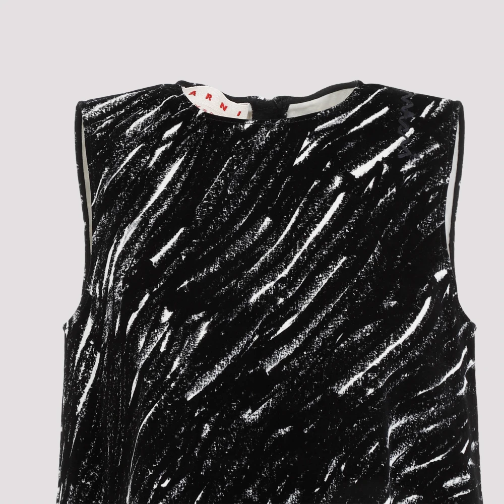 Marni Zwarte Jurk Crn99 Elegante Stijl Black Dames