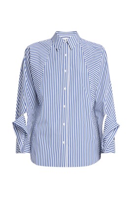 bla-stribet-skjorte-oversized-klassisk-krave