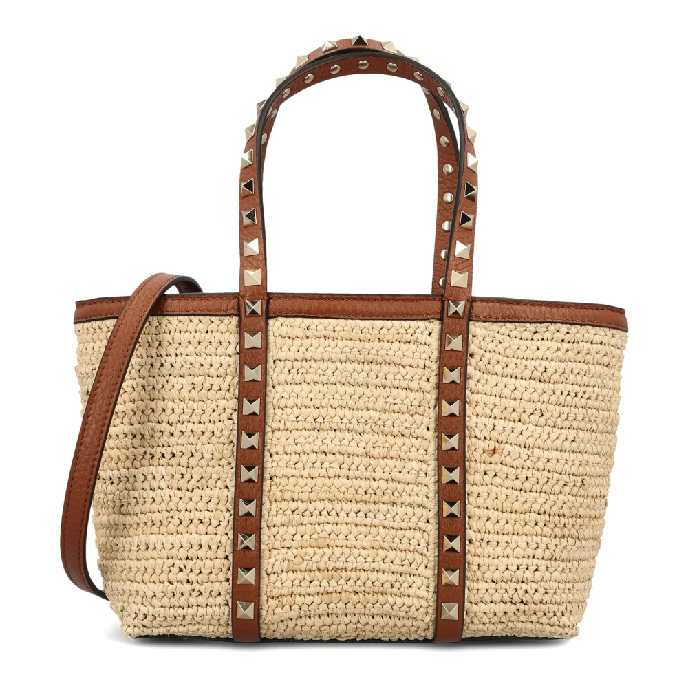 Valentino Garavani Women's Beige Tote Bag - Shopping Bags - One Size - Bags