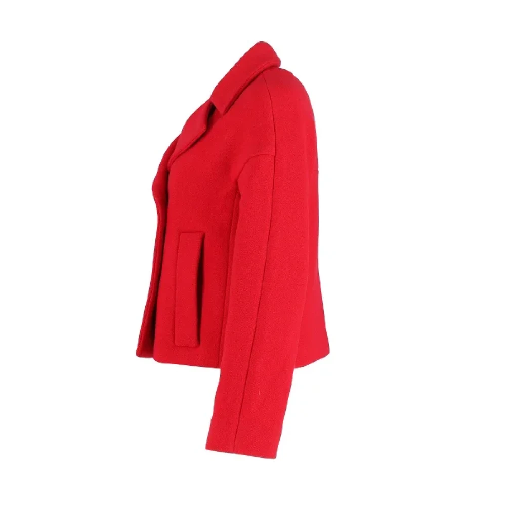 Marni Pre-owned Wool outerwear Red Dames