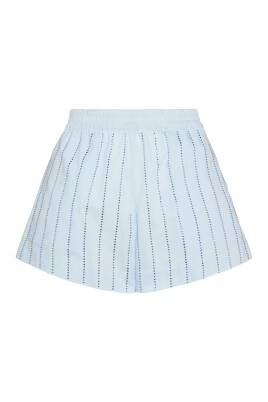 plain-elasticised-waist-rhinestone-shorts