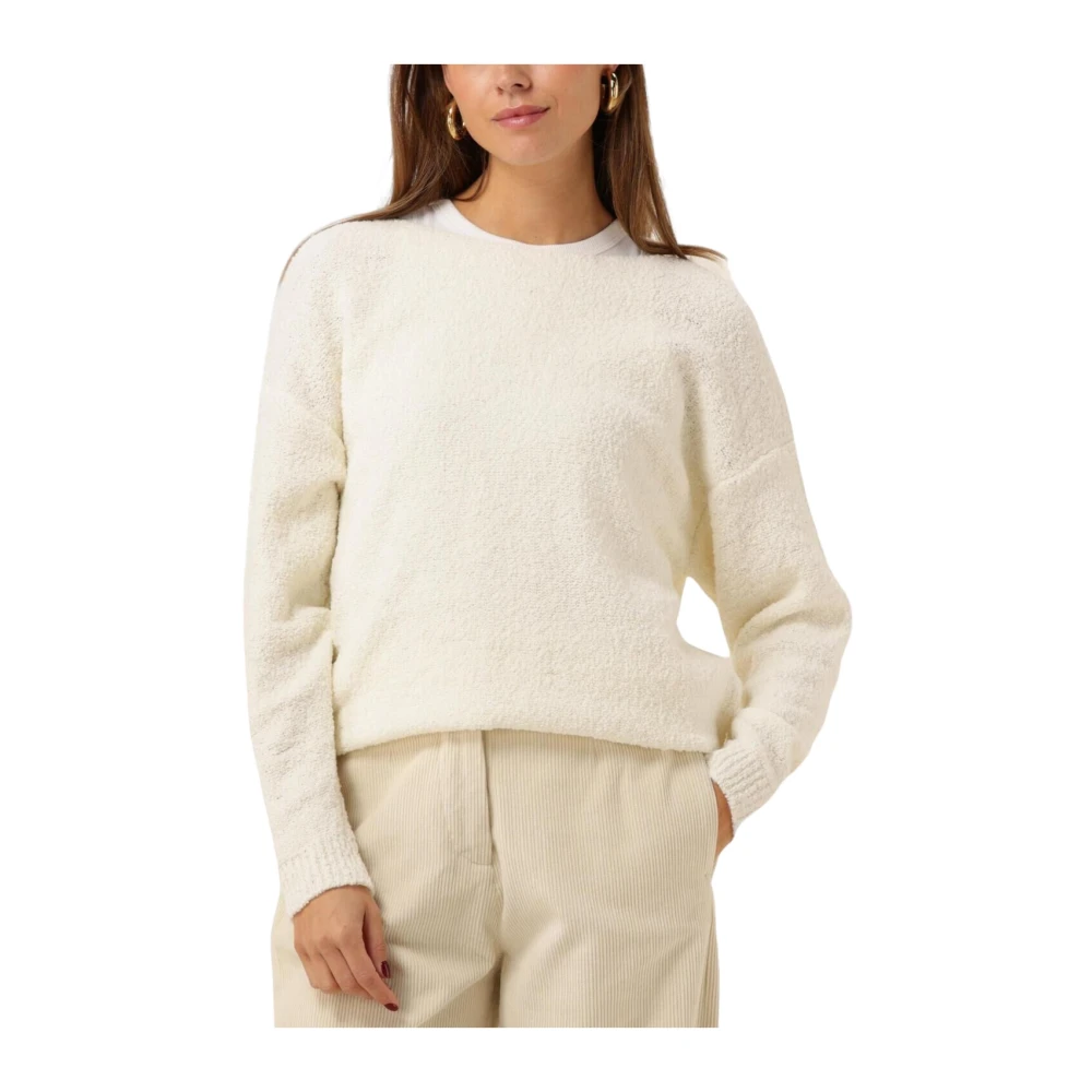 Nukus Boucle Pullover Matilde Stijlvol Comfort Beige Dames