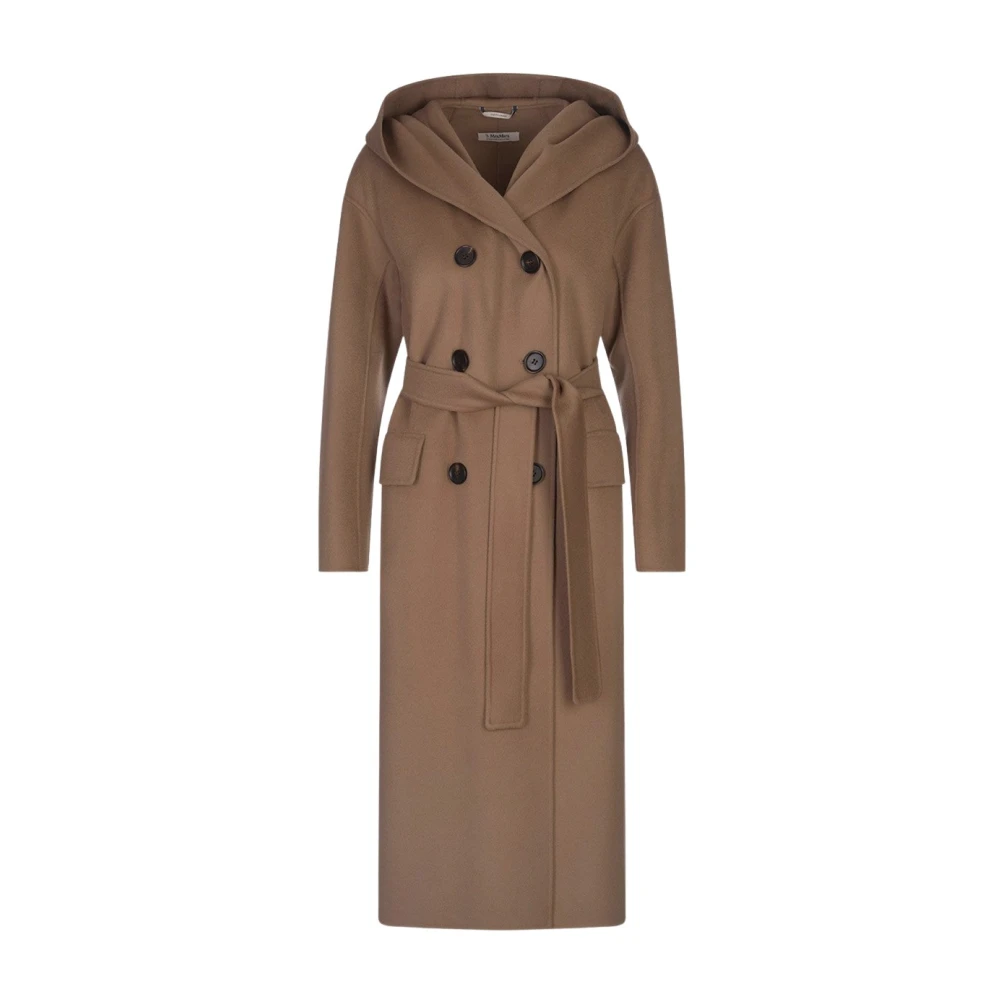 Max Mara Wollen Favola Jas Beige Dames