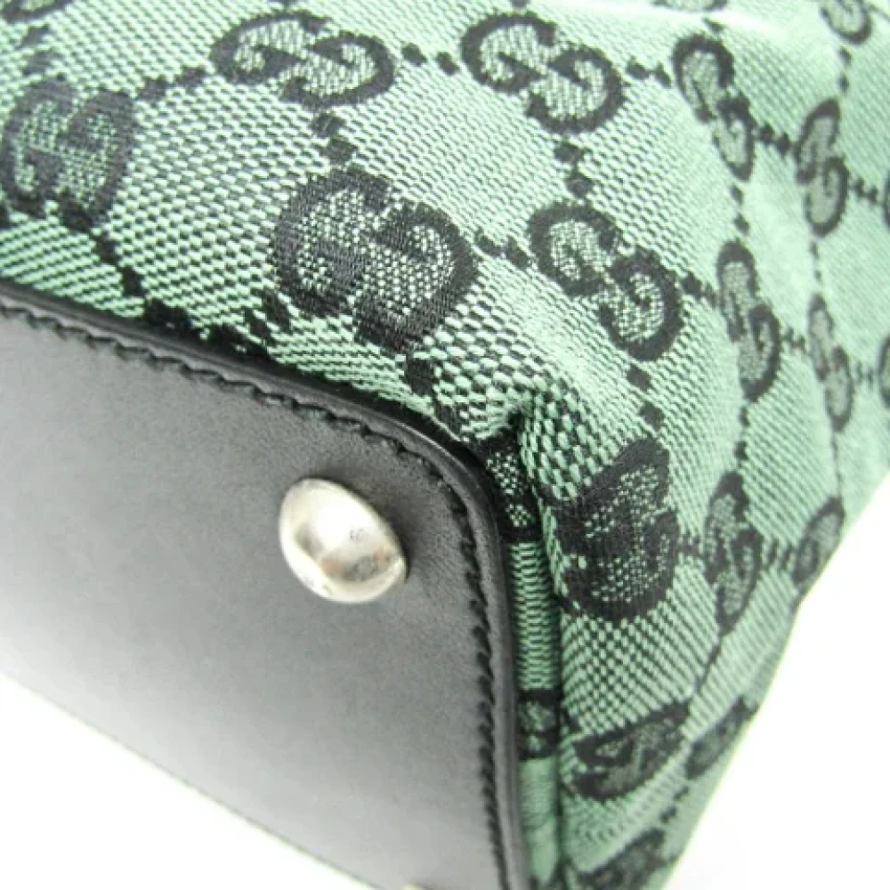 Gucci Vintage Pre-owned Canvas totes Green Dames