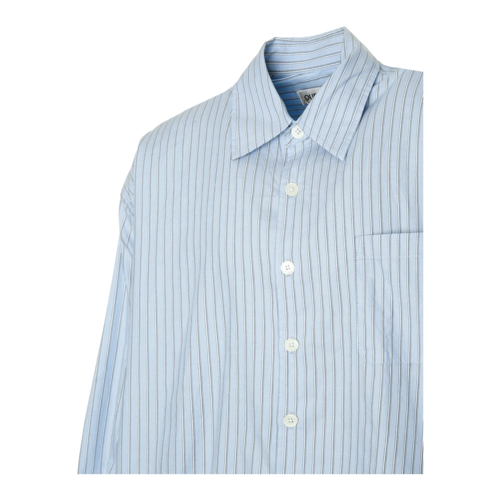 Our Legacy Casual Gestreept Overhemd met Kent Kraag Blue Heren
