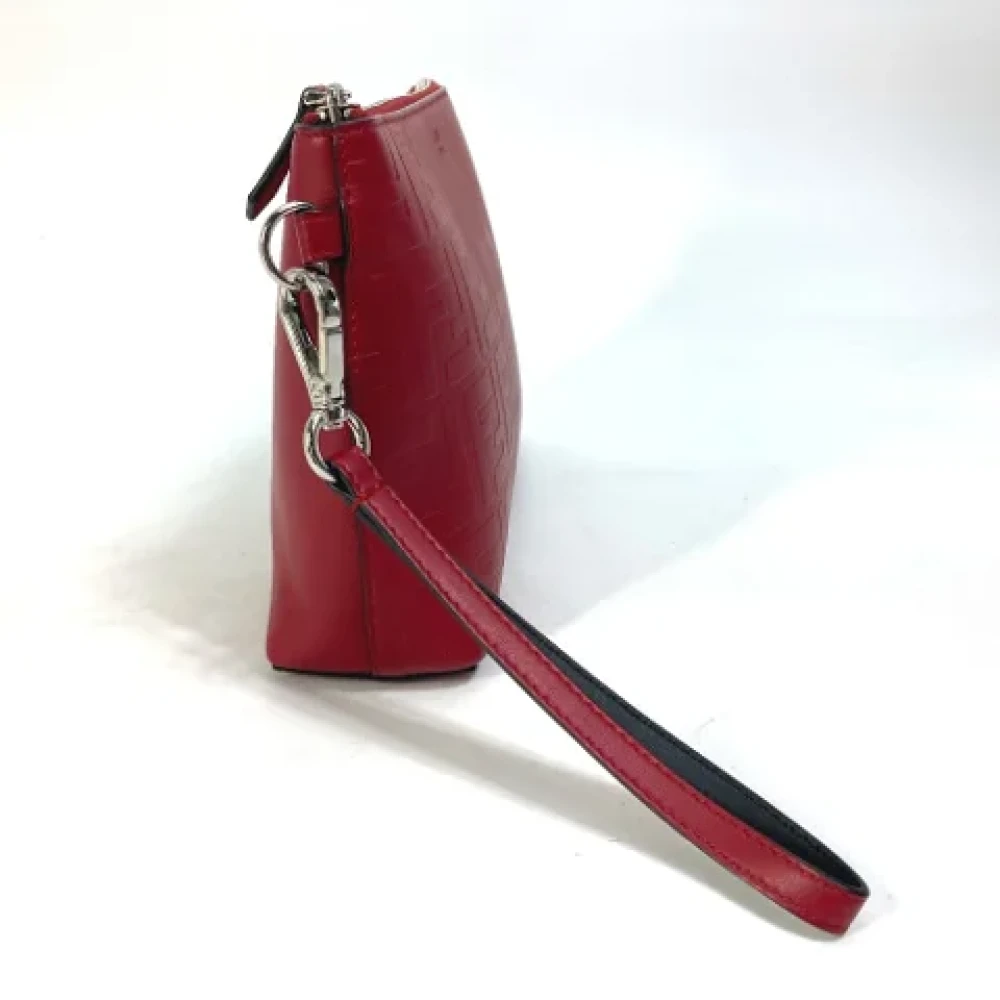 Fendi Vintage Pre-owned Leather fendi-bags Red Heren