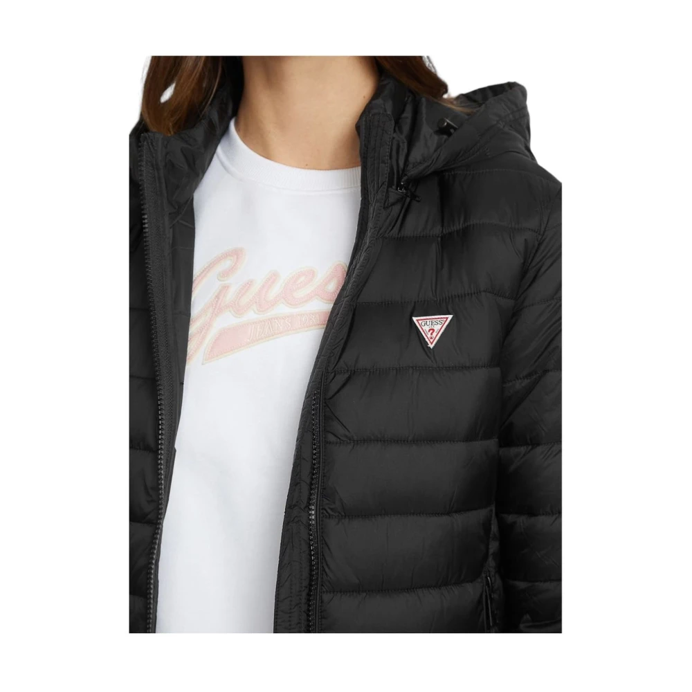 Guess Korte Pufferjas Black Dames