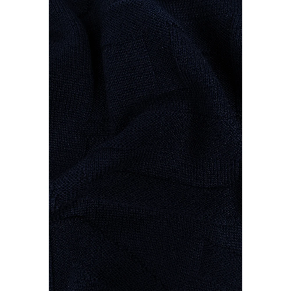Dsquared2 Wollen sjaal met logo Blue Heren