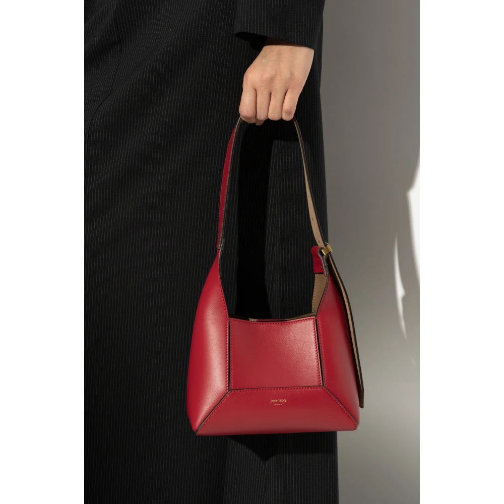 Jimmy Choo Schoudertas Diamond Klein Red Dames