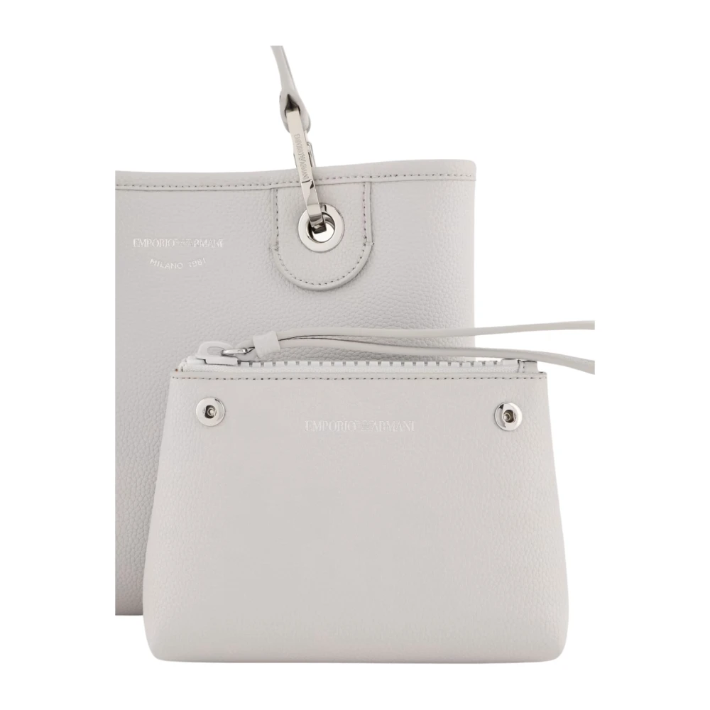 Emporio Armani Perla Tabacco Shopper Gray Dames