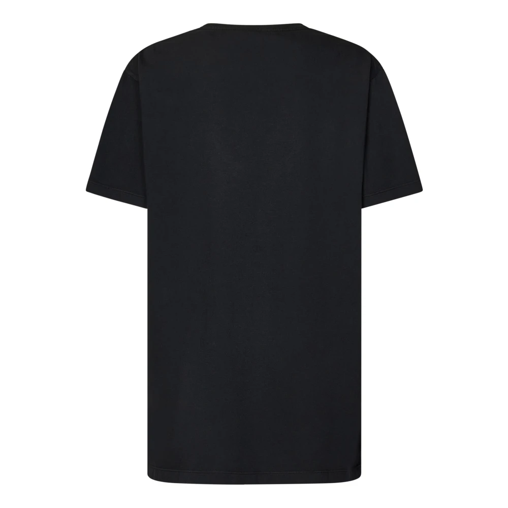N21 Zwart Katoenen Jersey T-Shirt Black Dames