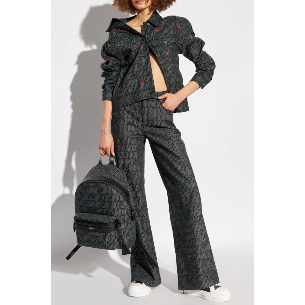 Moschino Jas met geborduurd patroon Gray Dames