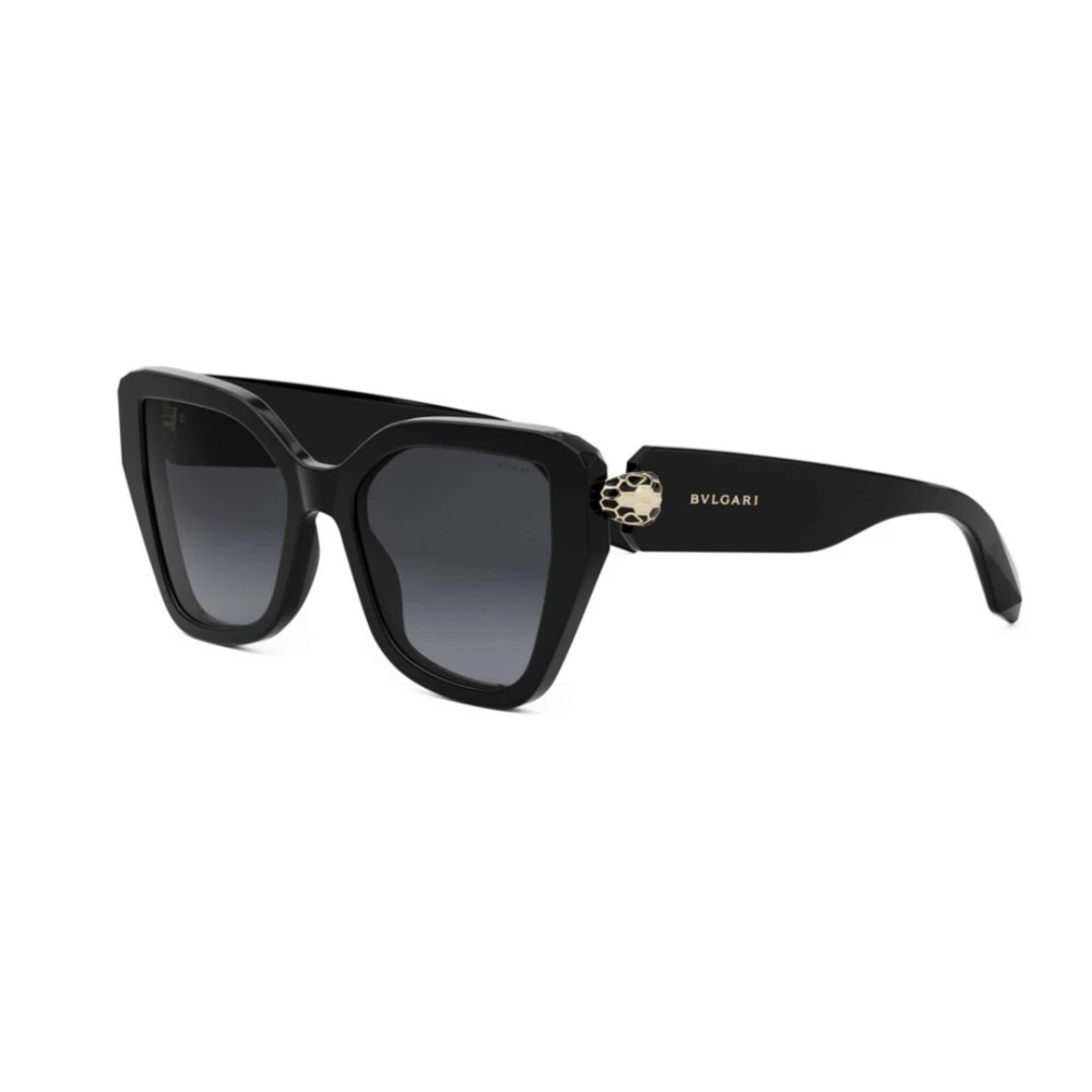 Bvlgari Unisex Black Sunglasses, 53 Mm, Serpenti Butterfly Sunglasses
