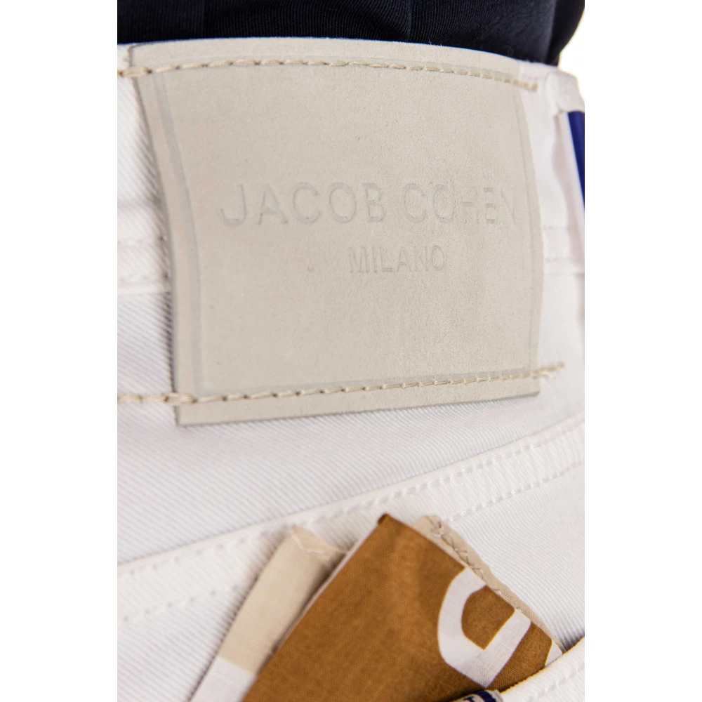 Jacob Cohën Witte Bard Fit Katoenen Jeans White Heren