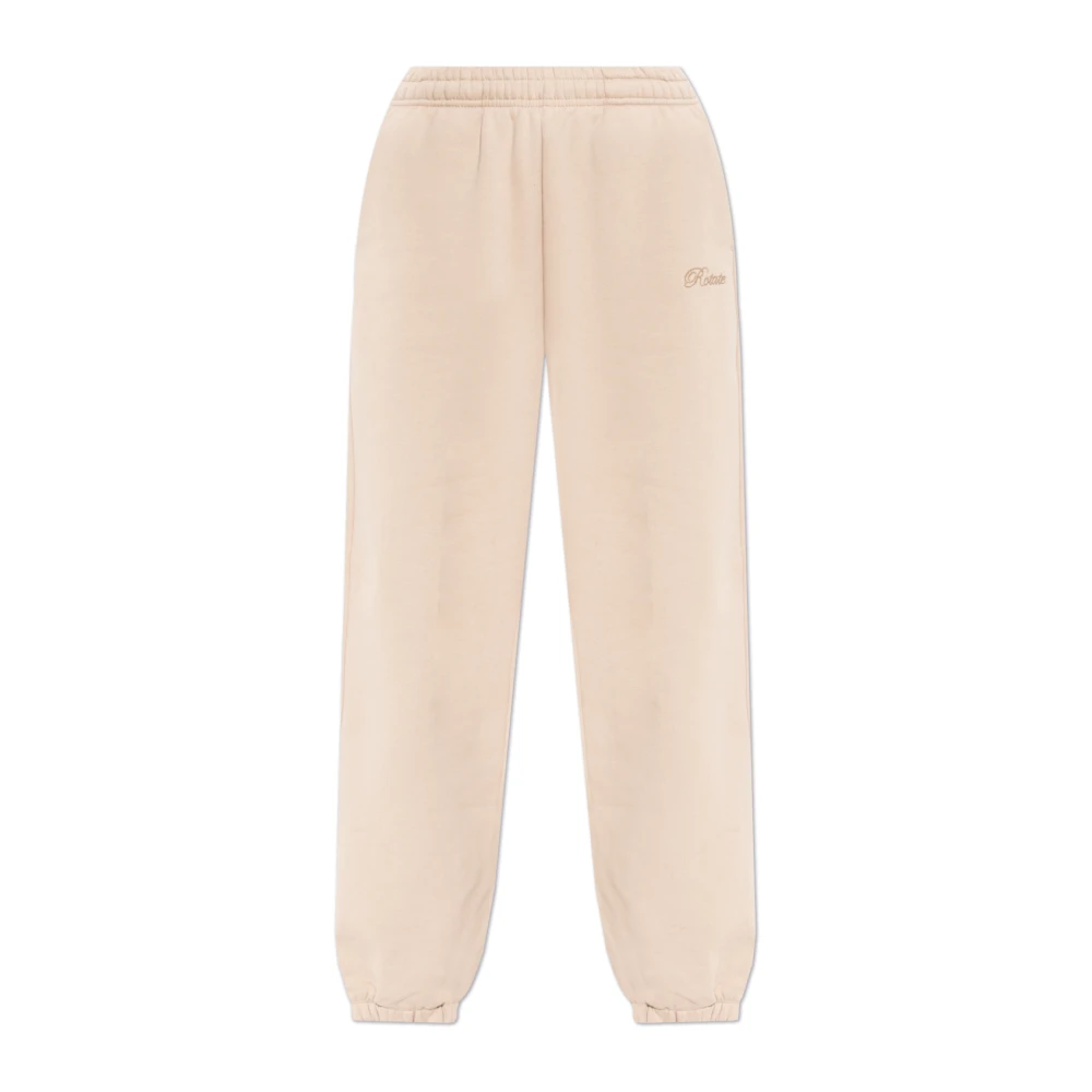 Rotate Birger Christensen Sweatpants Beige Dames