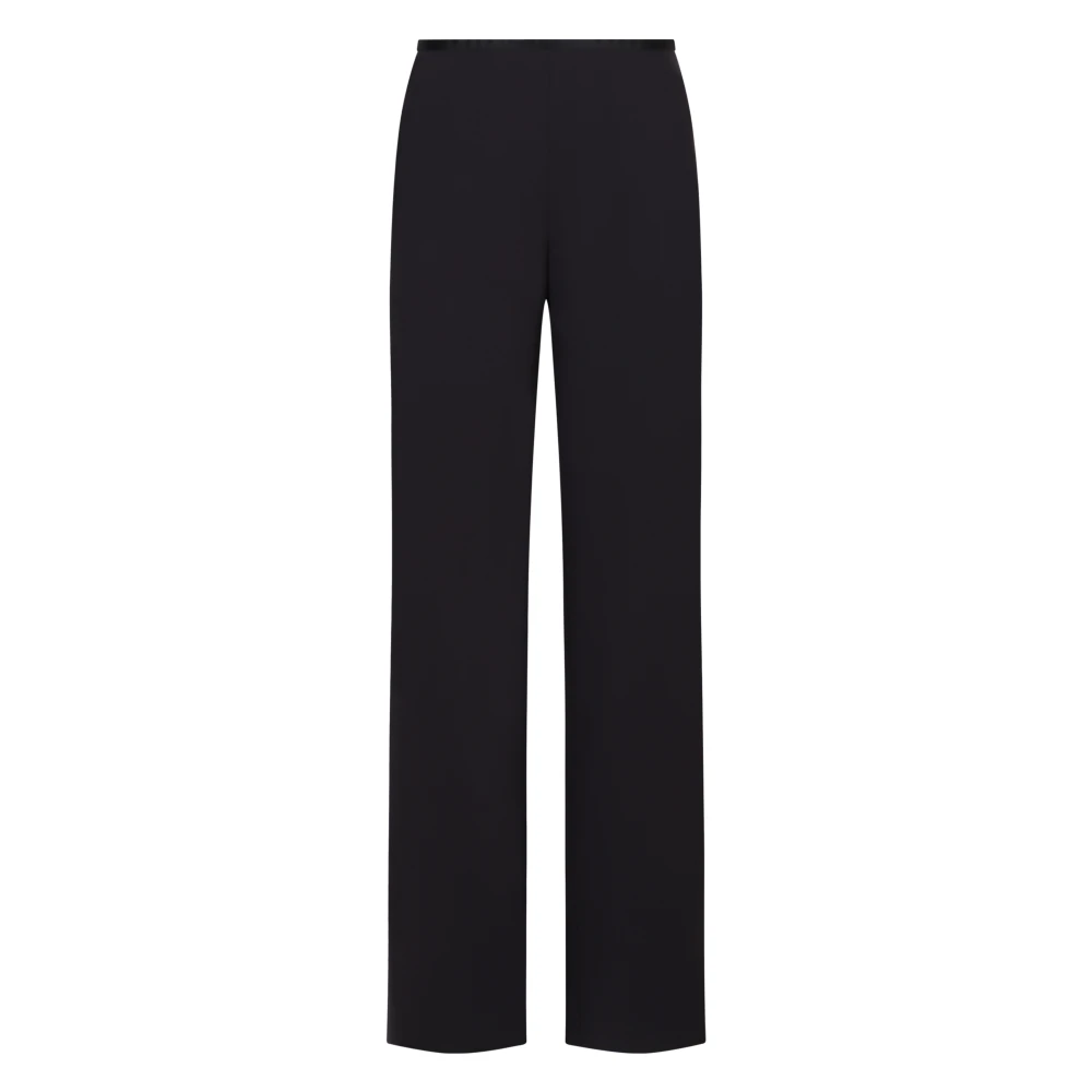 Emporio Armani Wide Trousers - Female - Wide Trousers - Blue - S - Trousers