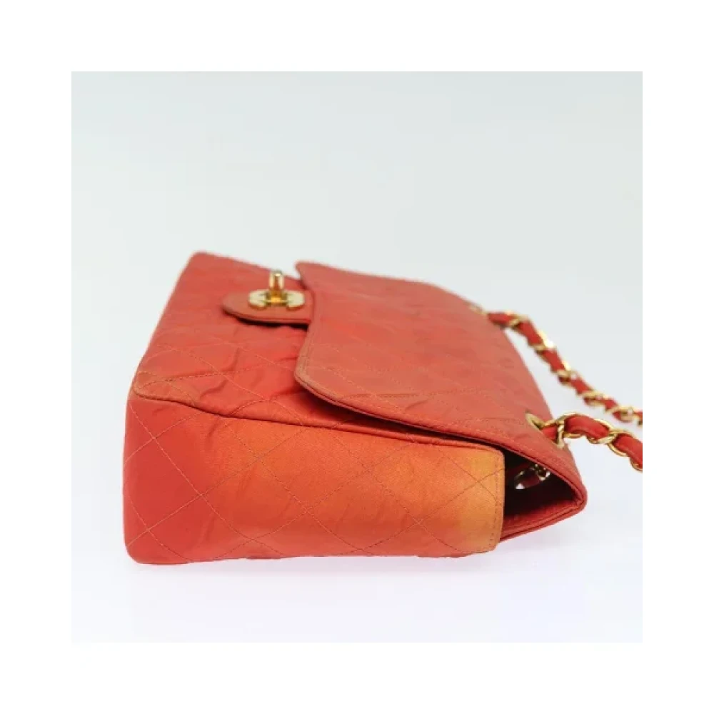 Chanel Vintage Pre-owned Nylon chanel-bags Orange Dames